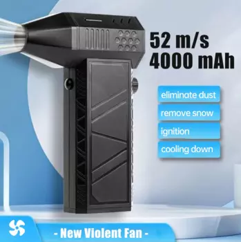 Мини-турбореактивный вентилятор Ручной турбовентилятор 130 000 об/мин, 52 м/с, бесщеточный двигатель, мощный вентилятор, высокоскоростной канальный вентилятор