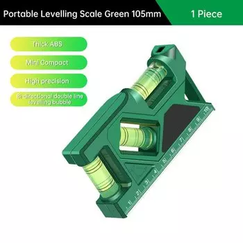 Мини-уровеньметр, высокоточный горизонтальный вертикальный измерительный прибор, метрическая линейка, транспортир, домашний портативный магнитный карманный уровнемер