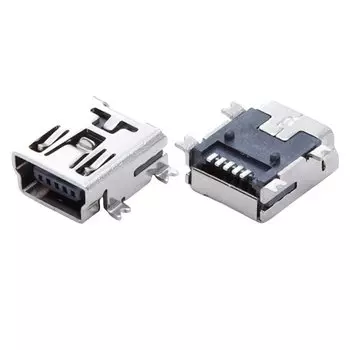 Mini USB 2.0 разъемы 5 pin типа B женский 10 шт