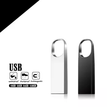Мини USB флэш-накопитель 128 ГБ флэш-накопители 64 ГБ 32 ГБ USB 2,0 флэш-накопитель USB флэш-карта памяти передача файлов серебристый/серый подарок