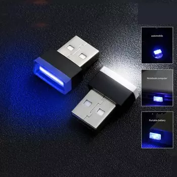 Мини-USB Внутренняя Автомобильная Атмосферная Лампа, Светодиодное Декоративное Освещение Для Салона Автомобиля, Освещение ПК