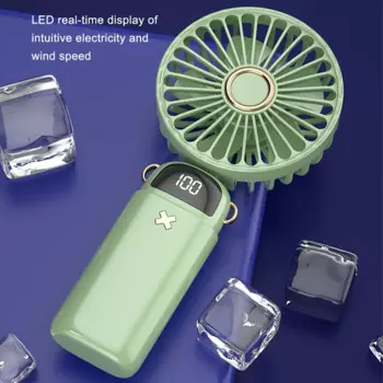 Мини-вентилятор Регулируемый с USB, для офиса и общежития, портативный, летний, со светодиодным дисплеем, летние охлаждающие аксессуары