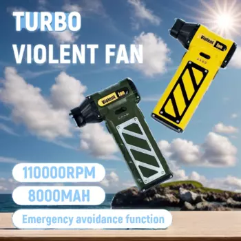 Мини-вентилятор Turbo Jet 110000 об/мин, бесщеточный двигатель мощный воздушный вентилятор с сильным потоком воздуха USB перезаряжаемые инструменты для очистки пыли