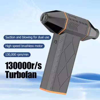 Мини-вентилятор Turbo Jet, 130000 об/мин, скорость ветра 52 м/с, струйный турбонагнетатель, инструмент для чистки компьютера автомобиля, бесщеточный двигатель