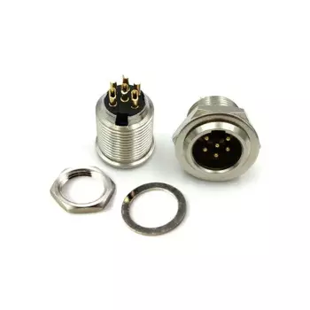 Мини XLR 6-контактный Штекерный разъем с винтовым адаптером для микрофона аудиоразъем фронтальный монтаж Einbaustecker kuppiston 6 polig