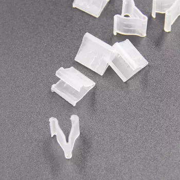 Мини зажимы для воздушных шаров прозрачные 50 шт.