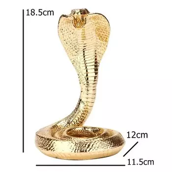 Миниатюра кобры ZHENGHAN золотая