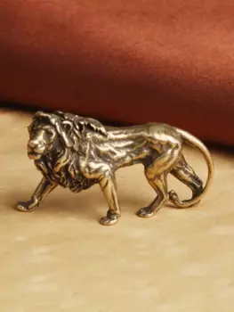 Миниатюра льва из меди MOONBIFFY