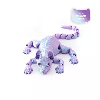 Миниатюрная 3D модель кошки сфинкса из пластика