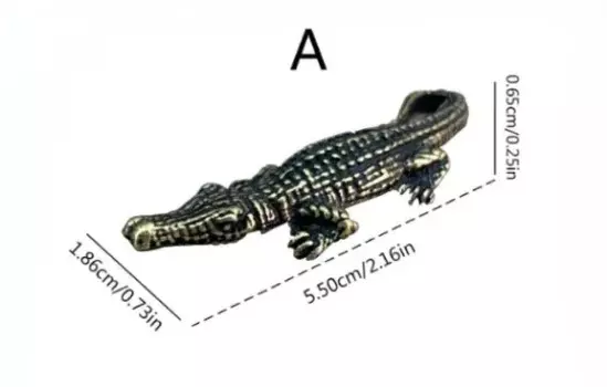 Миниатюрная бронзовая статуэтка крокодила MOONBIFFY