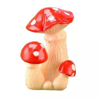 Миниатюрная фигурка гриба из смолы OOTDTY