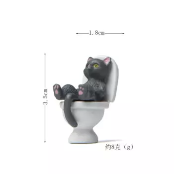 Миниатюрная фигурка кошки MOONBIFFY из канифоли