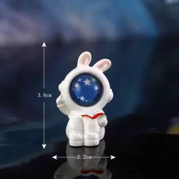 Миниатюрная фигурка лунный астронавт кролик tongyue