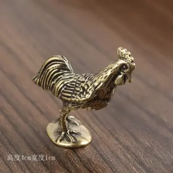 Миниатюрная фигурка петуха из меди