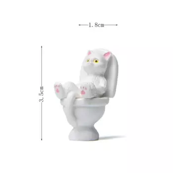 Миниатюрная фигурки кошек MOONBIFFY из ПВХ