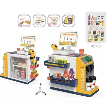 Миниатюрная игрушка для супермаркета, детские игрушки для ролевых покупок, для девочек, кассира для покупок, игрушки, аксессуары для кукольного домика, мини-игрушки для еды