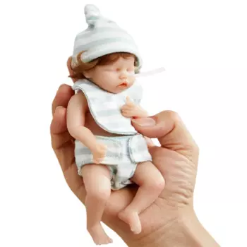 Миниатюрная кукла Reborns 6 дюймов, кукла-девочка на все тело, силиконовая Реалистичная искусственная мягкая игрушка с корнями волос, популярные подарки