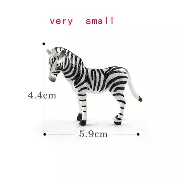 Миниатюрная пластиковая фигурка зебры SIBAOLU