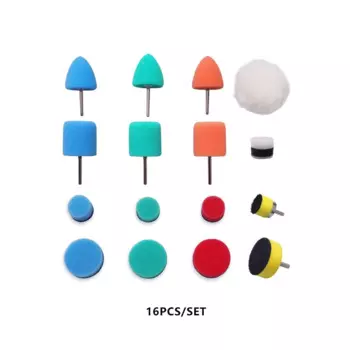 Миниатюрная полировальная машина SPTA, инструменты для удлинения салона автомобиля, набор полировочных накладок для роторного полировщика и сверления