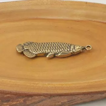 Миниатюрная статуэтка рыбки из меди XFFox