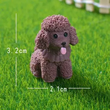 Миниатюрная статуэтка собака померанская Tongyue