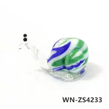 Миниатюрная стеклянная фигурка улитки JSSMTLP