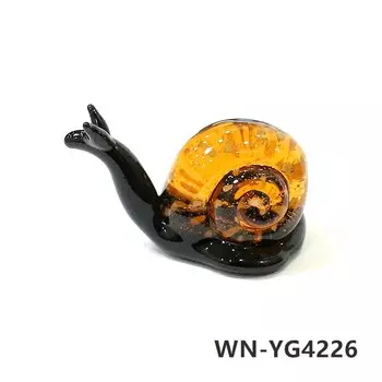 Миниатюрная стеклянная фигурки улитки JSSMTLP