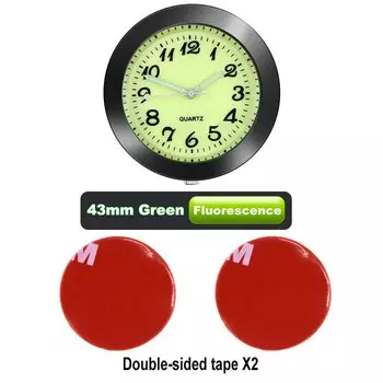 Миниатюрные автомобильные светящиеся часы, автомобильные внутренние цифровые мини-часы, механические кварцевые часы, автомобильное украшение, автомобильные аксессуары