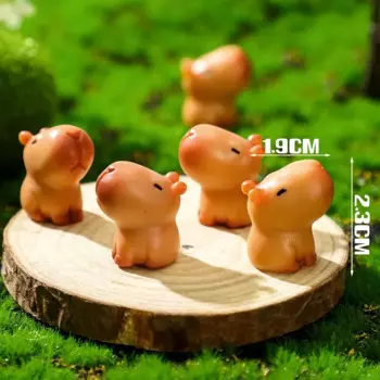 Миниатюрные фигурки капибар из смолы 10-100 шт