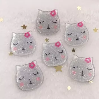 Миниатюрные фигурки котов из канифоли 10 шт