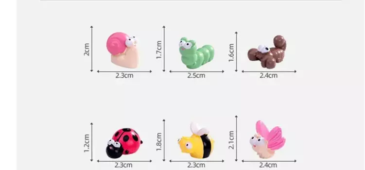 Миниатюрные фигурки MOONBIFFY из канифоли