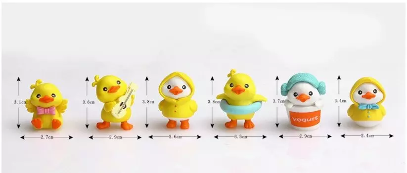 Миниатюрные фигурки уток GRHO