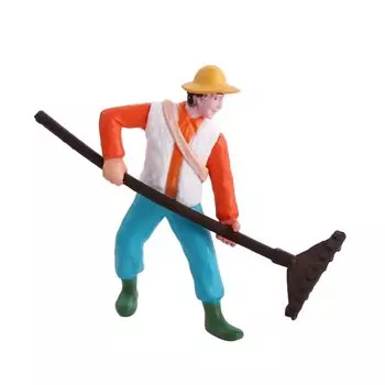 Фигурки рабочих из сельскохозяйственных земель, фигурки свиней, лошадей, коров, овец, уток, коз, миниатюрные фигурки животных, миниатюрные фигурки для сказочного сада, бонсая, украшения «сделай сам»