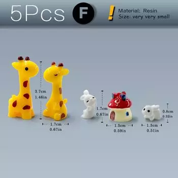 Миниатюрные фигурки животных из канифоли
