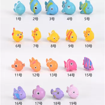 Миниатюрные фигурки золотых рыбок GRHO, 12 штук