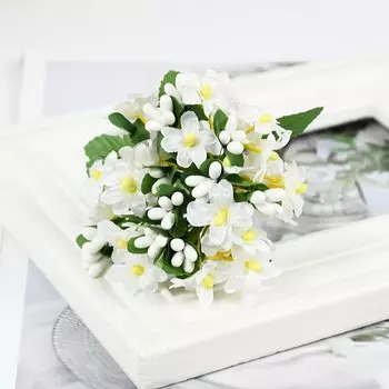 Миниатюрные искусственные цветы YONGSNOW 12 шт., шелковые, многоцветные