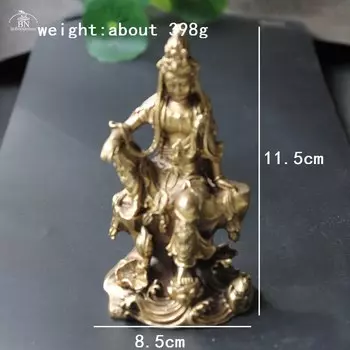 Миниатюрные медные статуэтки Гуань Инь