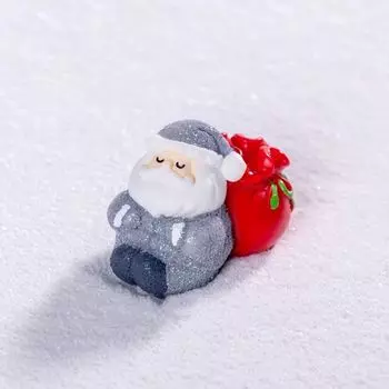 Миниатюрные рождественские фигурки Санта Клауса из пластика