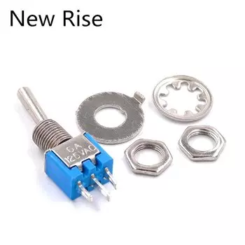 Миниатюрные рычажные переключатели на 6A, 125 В переменного тока, 10 шт