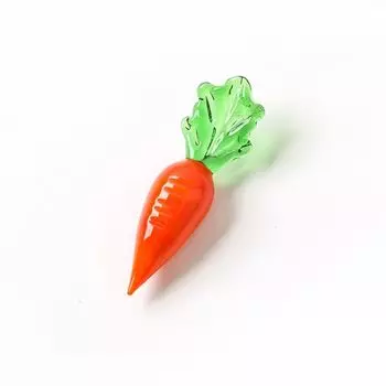 Миниатюрные стеклянные фигурки фруктов и овощей