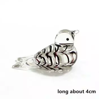 Миниатюрные стеклянные фигурки птиц JSSMTLP