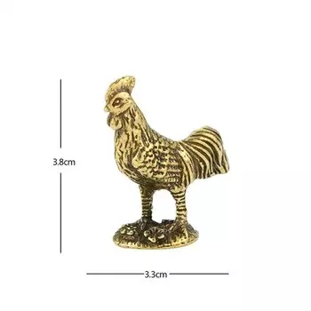 Миниатюрный антикварный медный петух MOONBIFFY