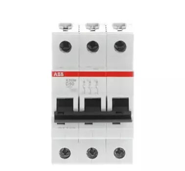 Миниатюрный автоматический выключатель 10113506 S203M-D50 3P | 50A | D | 10KA 2CDS273001R0501