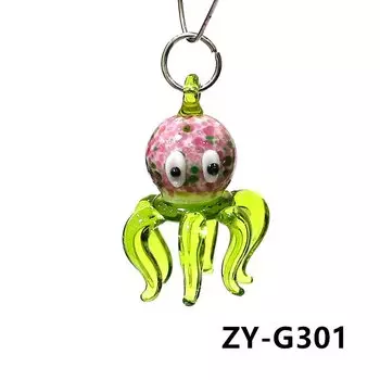 Миниатюрный многоцветный стеклянный осьминог JSSMTLP