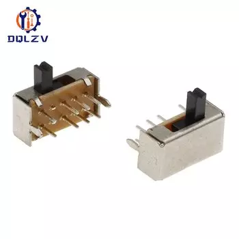 Миниатюрный переключатель слайдов DQLZV 8-контактный 3-позиционный