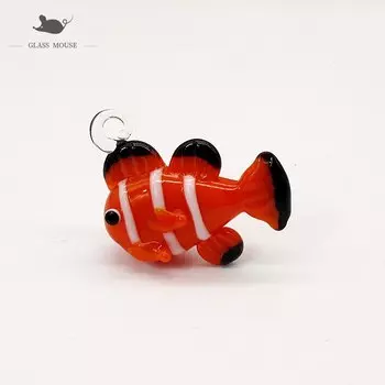 Миниатюрный стеклянный кулон-рыбка Мурано, стиль Ниппон