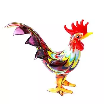 Миниатюрный стеклянный петух JSSMTLP
