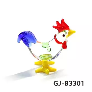 Миниатюрный стеклянный петух JSSMTLP