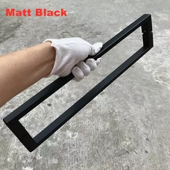 Минимальная ручка для душевой комнаты, стеклянная дверная ручка для ванной комнаты, дверная ручка из нержавеющей стали 304, I-образная пара (искусственная)