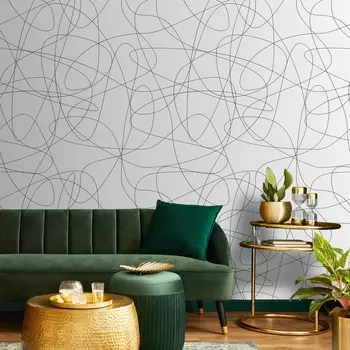 Минималистичные чёрные обои pixel&wall